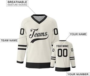 Construya su marca con camisetas de hockey sobre hielo personalizadas, precio competitivo de alta calidad, envío rápido - Product Image 2
