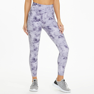 Leggings de sport pour femmes de haute qualité, personnalisables, taille haute, pour yoga, avec logo, antibactériens, respirants, longueur genou, épais - Product Image 6
