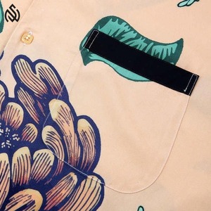 Camisa de manga corta con estampado de algodón de talla grande para hombre, camisas para hombre, ropa de calle, vacaciones de buena calidad - Product Image 5