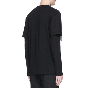 T-shirt Hip Hop à double manches Maillot respirant Col en O Logos imprimés Chemise longue pour jeune adulte pour les plus populaires - Product Image 4