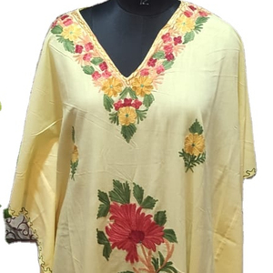 Kasmiri Ladies Kaftan algodón triturado bordado Diseño tradicional personalizable ropa Casual vestido varios colores tamaños para - Product Image 1