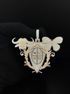 Pendentif Hip Hop en Acier Inoxydable avec Diamants Glacés Style Street Personnalisé - Product Image 2
