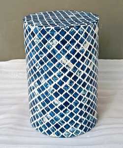 Table console moderne en MDF faite à la main avec incrustation d'os et d'incrustation de laiton meubles de salon pour chambre confortable - Product Image 1