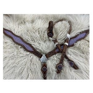 Headstall americano occidental con herrajes de latón con marca personalizada Headstall de cuero occidental bienvenido para caballo - Product Image 4