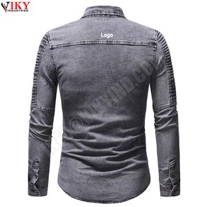 Customized Logo Printing in Wholesale Latest Design and New Model Street Wear Men Denim Jackets by VIKY INDUSTRIES - Product Image 2