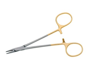 Instrumento quirúrgico Manual de Soporte de aguja de acero inoxidable Halsey por fabricante - Product Image 5