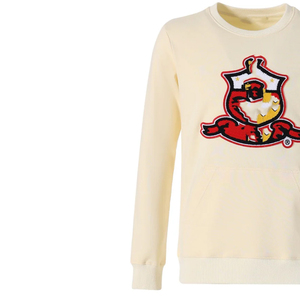 Sudadera Unisex de Cuello Redondo con Forro Polar Suave, Parche de Chenilla con el Escudo de la Fraternidad Kapa Alpha Psi, Ribete de Punto Rojo, para Invierno - Product Image 3