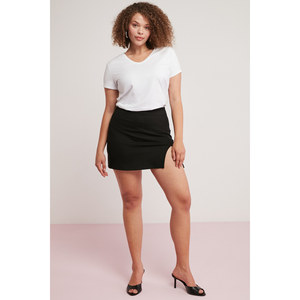 ETHIQUET Loren Body da donna in cotone, vestibilità regolare, scollo a V, manica corta, taglie forti - Product Image 2