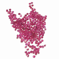 Pierres précieuses de rubis de Mozambique taillées brillantes rondes naturelles de 1.5mm pierres rouges à facettes lâches pour la fabrication de bijoux