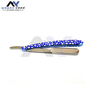 Navaja de Afeitar Manual de Una Sola Hoja para Barbero, Cuchilla de Afeitar Profesional para Hombres, Navaja Recta Personalizada con Diseño Impreso - Product Image 4