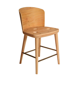 Sillas de Bar de madera maciza de lujo Roma modernas cómodas de alta calidad para el hogar Cocina taller al aire libre-Venta caliente nuevo diseño - Product Image 1