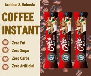 Muestra de etiqueta privada gratuita Cross-Border Robusta Arabica Power Energy Coffee Low Calorie & Low Sugar Mellow Taste Box Packaging - Product Image 2