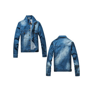 Vestes en toile denim formelles pour hommes à prix réduit - Logo frontal imperméable, vêtements d'extérieur élégants et robustes pour une mode abordable - Product Image 1
