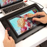 Tablette graphique Artist 13.3 Pro, technologie électromagnétique, 8192 niveaux de pression, résolution 5080 LPI, taux de rapport 220 RPS, 1920x1080