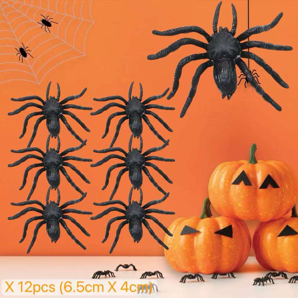 แมงมุมสีดำ/12ชิ้น