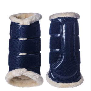 Bottes de brossage pour l'équitation de qualité supérieure avec matériau absorbant les chocs et protection des tendons et des articulations, fabriquées sur mesure au Pakistan - Product Image 4