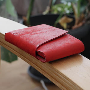 Premium Vegetable Tanned Leather Stitchless <b>Wallet</b> Handmade Seamless Minimalist <b>Wallet</b> For Men Custom Brand Service LSSW-0005C - Product Image 4