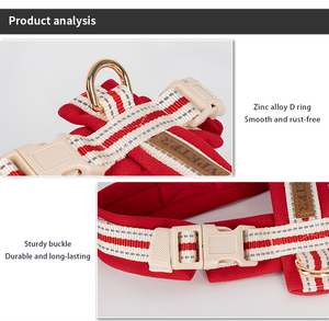 調節可能で快適な春夏用の胸と背中のハーネスで、ペットの犬を遊びに出すのに適しています。 - Product Image 5