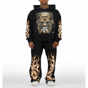 Ensemble de survêtement de jogging slim pour homme, tenue de sport confortable et extensible pour l'entraînement et la course à pied - Product Image 2
