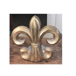 Creative Co-op Bristol Terrace <b>Cast</b> <b>Iron</b> Fleur De Lis <b>Door</b> <b>Stop</b> Bookend Stylish Metal Decorative Bookends for Study Room - Product Image 5