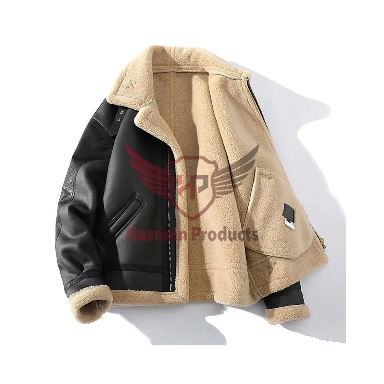 Premium Faux Fur Winter Coats for Men: Stylish Leather Bomber Jackets with Warmth, Soft Suede, Large Size, Thick PU