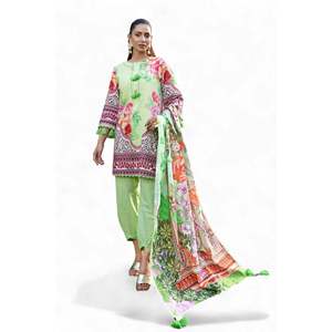 Traje Khaddar de 3 Piezas con Estampado Digital SD-52241 - Product Image 4
