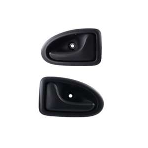 Ensemble de poignées de porte intérieures Renault Clio 2 berline, noir, côté gauche et droit - Pièce unique - Product Image 1