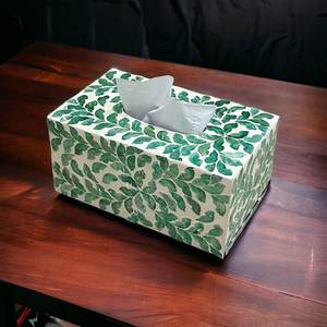Caja de pañuelos de nogal de lujo | Soporte de papel de madera para baño y sala de estar | Estuche de almacenamiento de escritorio moderno | Organizador de decoración del hogar - Product Image 6