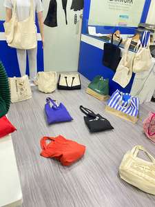 Bolso de mano informal de lona de algodón de alta calidad, bolsa de playa, correas de yute, logotipo de estilo Ins, decoración impresa, mayorista dual, fabricante - Product Image 4