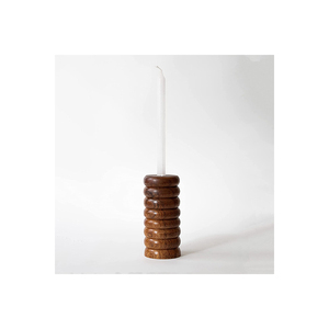 Eco-Friendly Handmade Natural Mango Wood <b>Candle</b> <b>Stick</b> Holder Gravure Printed Customizable Shape for Home Decoration Christmas - Product Image 1