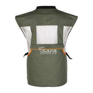 Logo personnalisé OEM Gilet en polaire pour hommes Veste sans manches en polaire à coupe étroite Gilet en polaire pour la chasse en plein air avec fermeture éclair pour hommes - Product Image 3