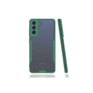 Coque pour Samsung Galaxy S21 FE TKDW Parfe Matte Vert Foncé 5G, Protection Antichoc en Silicone, Anti-traces de Doigts, Silicone Souple - Product Image 1