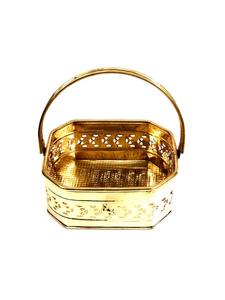 Bol de service de style luxueux avec finition en placage de laiton, forme ovale longue, design uni, qualité supérieure pour servir - Product Image 5