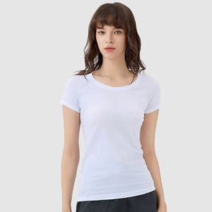 Diseño personalizado, ropa personalizada, camisetas de mujer de talla grande, logotipo OEM, hombro caído, transpirable, marca privada, camisetas de mujer - Product Image 6