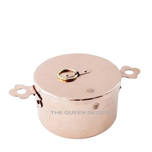 Cazuela de metal de hierro redonda duradera de color azul cielo con un acabado elegante para comedor y catering de alta gama - Product Image 3