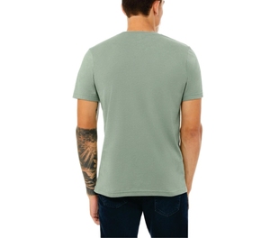 T-shirt Homme Manches Courtes Col Rond Haute Qualité Polyester/Coton Uni Anti-rétrécissement Coupe Classique 280g Logo & Design Personnalisés - Product Image 3