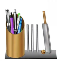 Joli porte-stylo en métal de qualité supérieure écologique organisateur boîte bureau marque élégant à la main Design stylo de bureau exécutif
