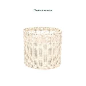 Juego de 2 jardineras de ratán hechas a mano con forro de nailon cesta ecológica para arreglos florales y decoración del hogar - Product Image 5