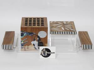 El último quemador de incienso árabe tradicional madera acrílico Kefaf Mubkhar de Tradnary para uso en interiores-regalo de Ramadán - Product Image 2