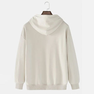 Sudadera con capucha de algodón de alta calidad unisex para hombre y mujer, venta al por mayor, diseño orgánico, forro polar con capucha en blanco para impresión Digital - Product Image 3
