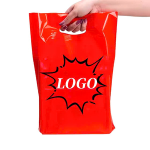 ถุงช้อปปิ้งพลาสติกออกแบบโลโก้ตามสั่งถุงช้อปปิ้งพร้อมที่จับแข็งแรงขายส่งจำนวนมาก - Product Image 6