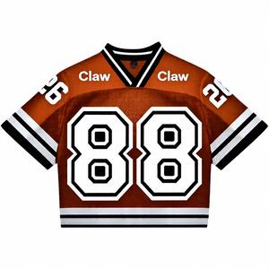 Retro Jerseys Streetwear American Mesh T Shirt Jersey Lightweight Oversized Boxy Fit Football <b>Tshirt</b> Jersey - Product Image 2