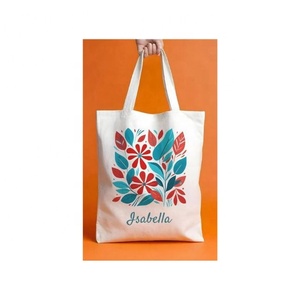 Isabella Name Customizable Cotton Casual <b>Large</b>-capacity Shoulder Bag Patchwork Female Shopping School Bag Niche Design Totes - Product Image 1