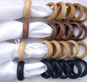 Trendy Wooden <b>Napkin</b> <b>Rings</b>. <b>Napkin</b> <b>Ring</b> Set. Wood <b>Napkin</b> Holders. - Product Image 1