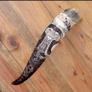 เขาควายดื่มเบียร์แบบเป็นมิตรกับสิ่งแวดล้อม สำหรับเบียร์ กาแฟ ภาชนะเครื่องดื่ม รูปทรงตามสั่ง ทำจากเขาควาย สำหรับงานปาร์ตี้ ราคาประหยัด - Product Image 3