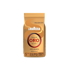 Lavazza Qualita Oro Mezcla de Granos Enteros, Tueste Medio, 2.2 Libras, 100% Arábica, Orígenes de América Central y Altas Montañas Africanas, Frutal - Product Image 1