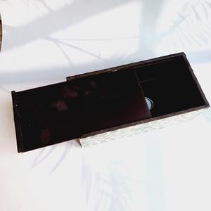 VITRAPRO Boîte à mouchoirs en bois incrustée de perles vertes de luxe Logo personnalisé Usine vente en gros à la main - Product Image 4