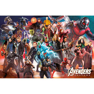 Modern Avengers Endgame <b>Poster</b> Line-Up Durable Paper Design for Wall Usage - Product Image 1