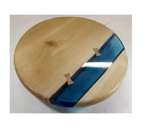 New Arrival Unique Design Square Acacia Wood and <b>Epoxy</b> Resin Coasters Best quality mat s coaster - Product Image 2