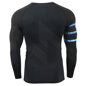 Vêtements de sport personnalisés en polyester et spandex à manches longues pour hommes avec technologie d'impression avancée - Product Image 2